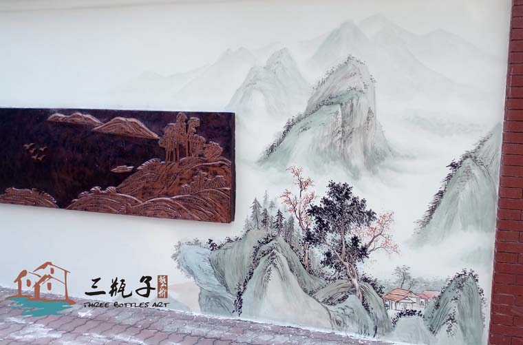 佛山国画文化墙