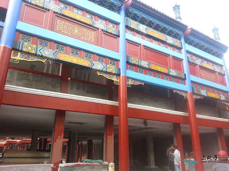 珠海文化馆古建筑彩绘