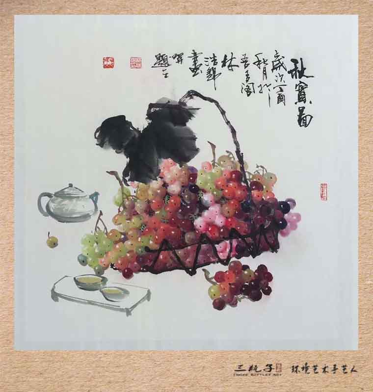 花鸟牡丹画家 林浩锦